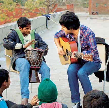 Goldspot’s Siddhartha Khosla at a Music Basti workshop